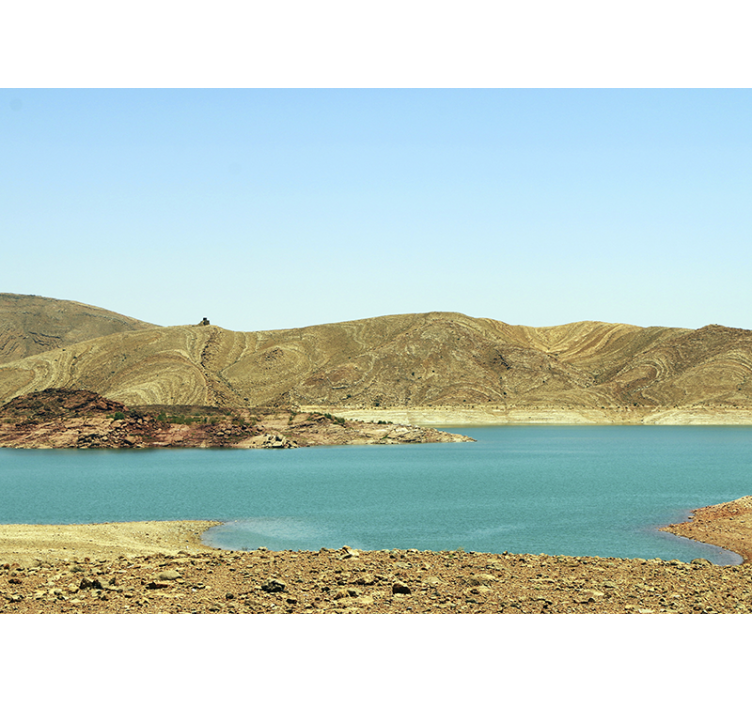 Wall mural mountain serene mountain lake - TenStickers