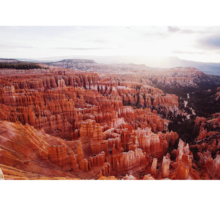 Landscape wall mural bryce canyon vista - TenStickers