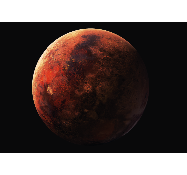 Space wall mural mars planet surface design - TenStickers