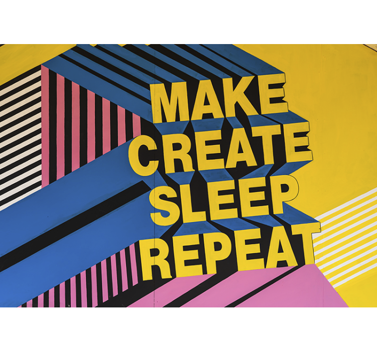 Quote wall mural inspirational life motto - TenStickers