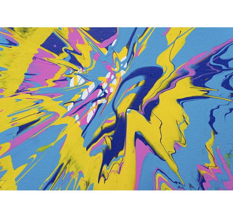 Abstract wall mural vibrant color burst - TenStickers