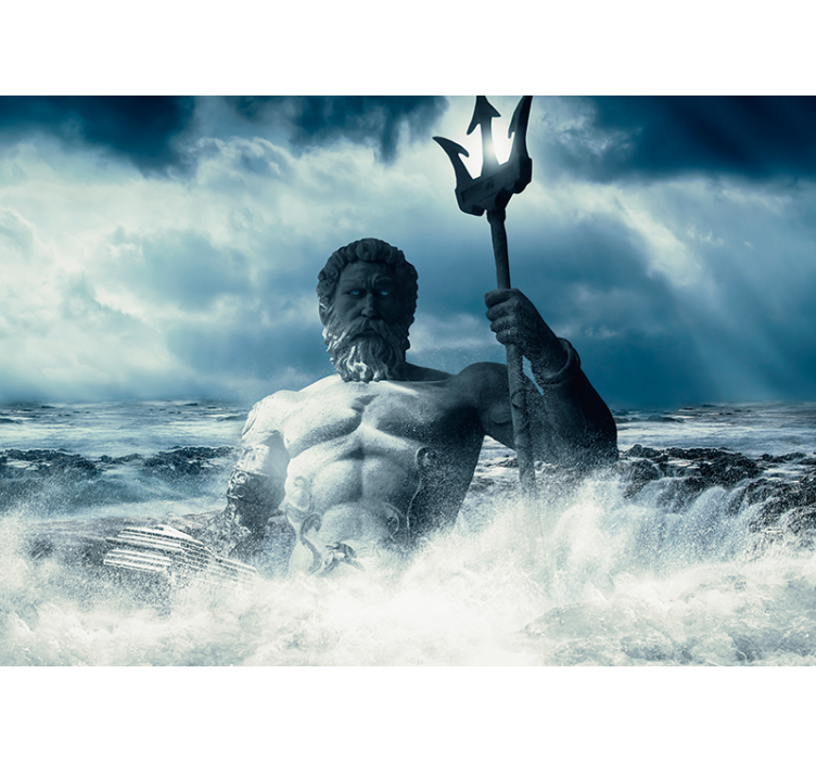 Poseidon art design Classic Art Wall Mural - TenStickers