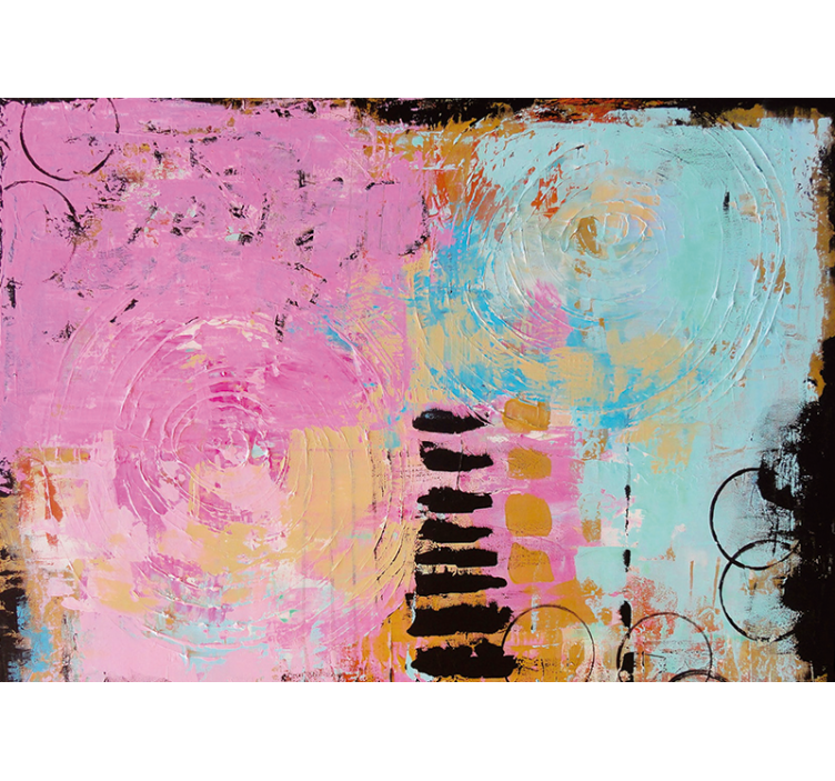 Abstract wall mural abstract colorful swirls - TenStickers