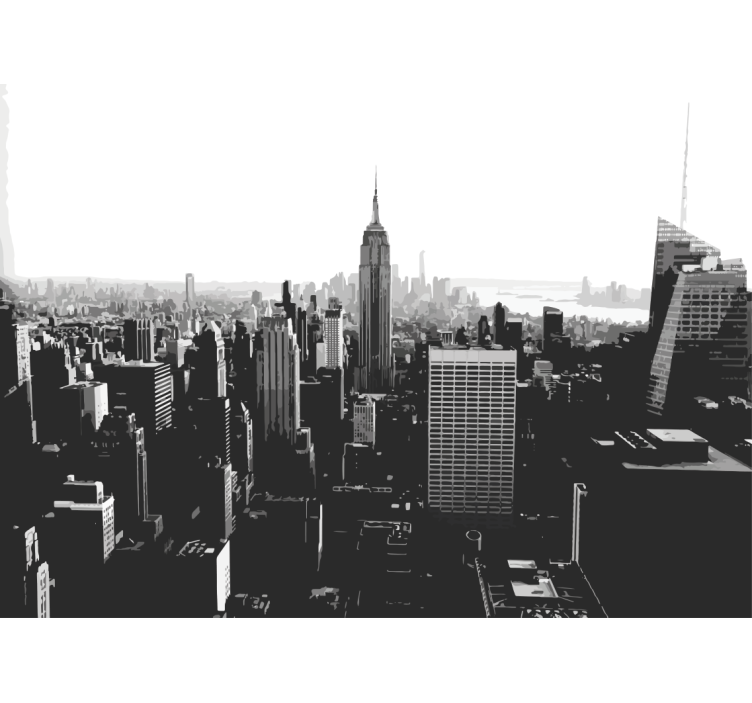 Wall mural new york skyline with empire state - TenStickers
