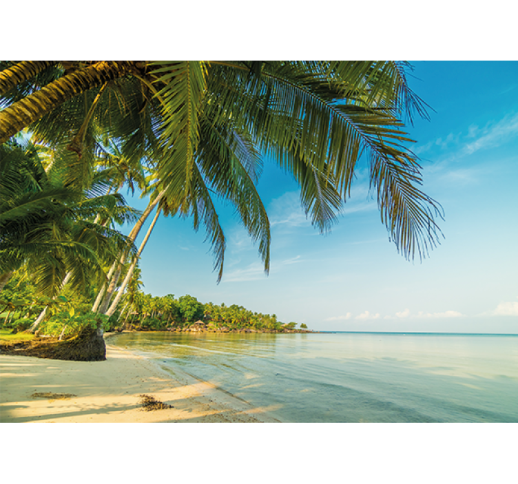 Wall mural nature tranquil beach scene - TenStickers