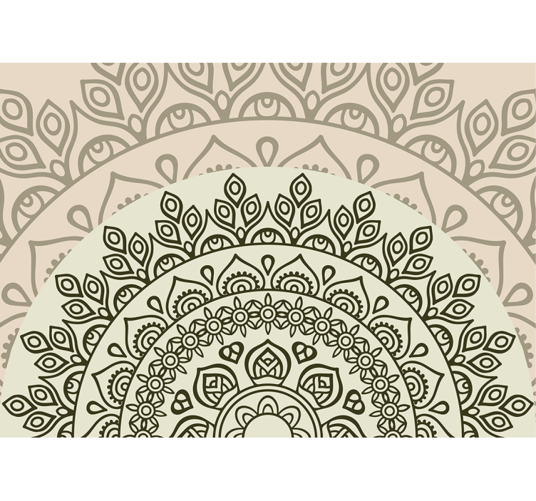 Mandala wall mural complex mandala design - TenStickers