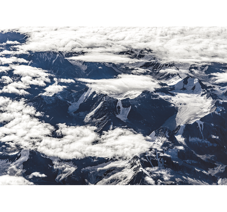 Wall mural mountain majestic mountain range view - TenStickers