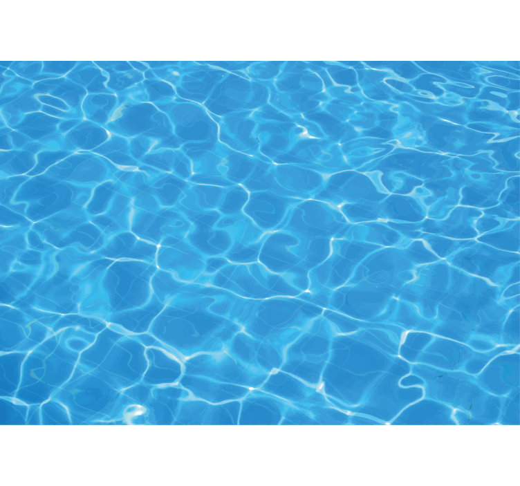 Under the sea wall mural clear water surface - TenStickers