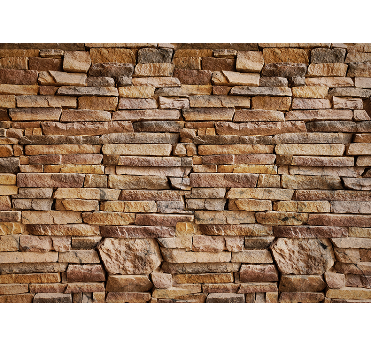 Natural Stone Surface mural stone wall - TenStickers