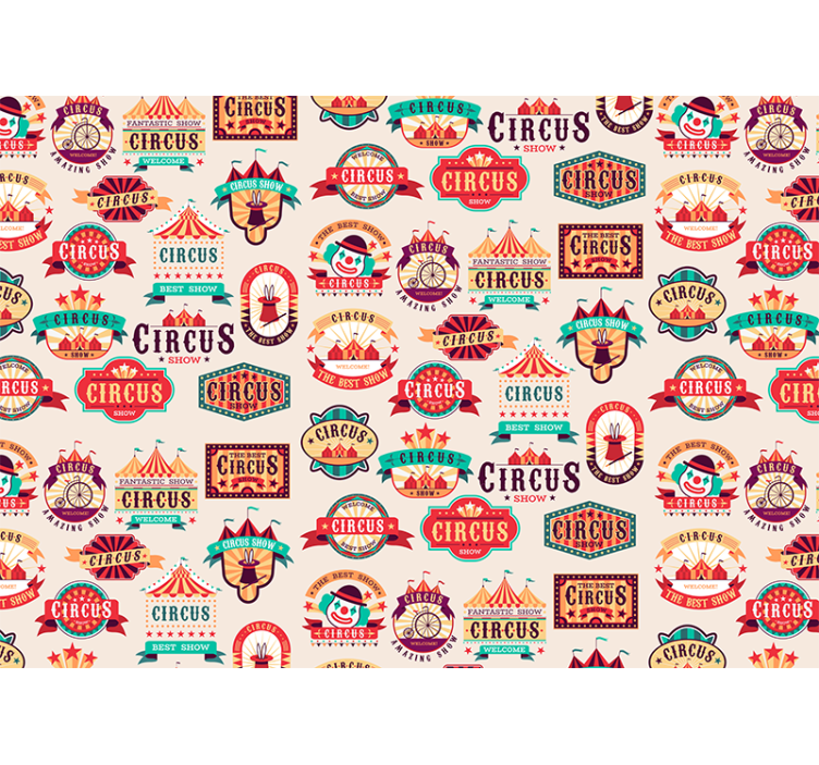 Quote wall mural circus-themed decoration - TenStickers