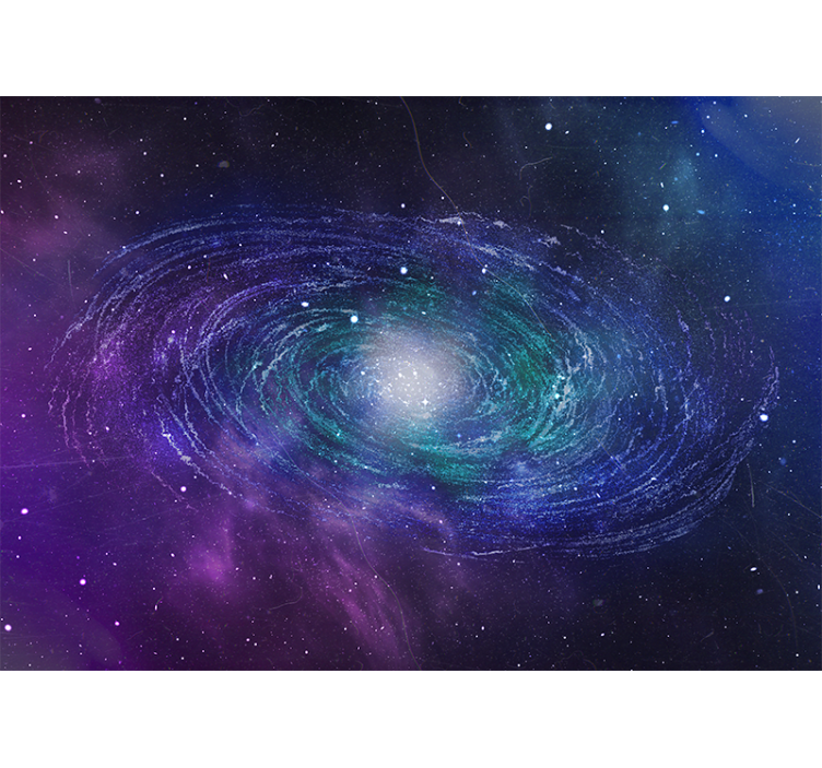 Space wall mural cosmic whirl - TenStickers