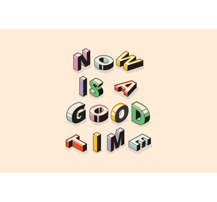 Stylized quote message quote wall mural - TenStickers