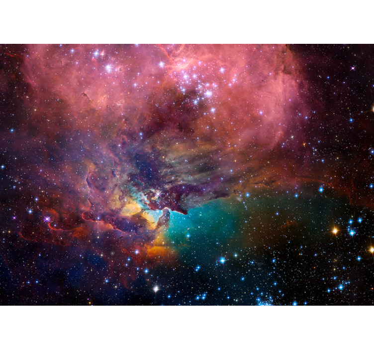 Space wall mural cosmic nebula scene - TenStickers