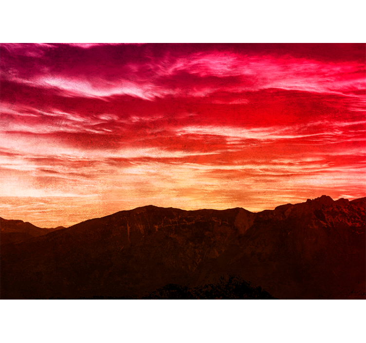 Wall mural mountain regal mountain twilight - TenStickers
