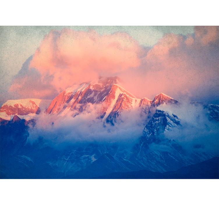 Wall mural mountain majestic peak landscape - TenStickers