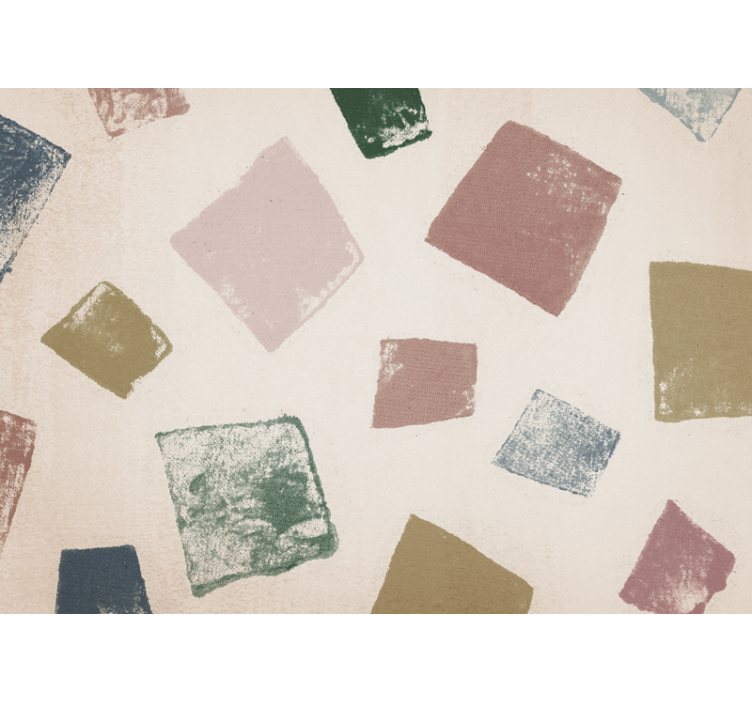 "Japandi" squared Abstract Wall Murals - TenStickers