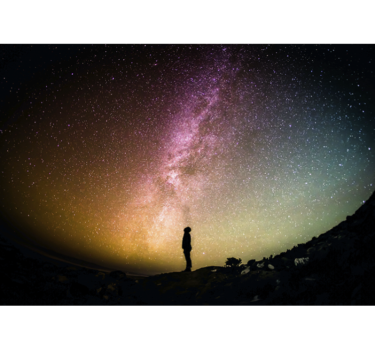 Space wall mural celestial nightscape - TenStickers