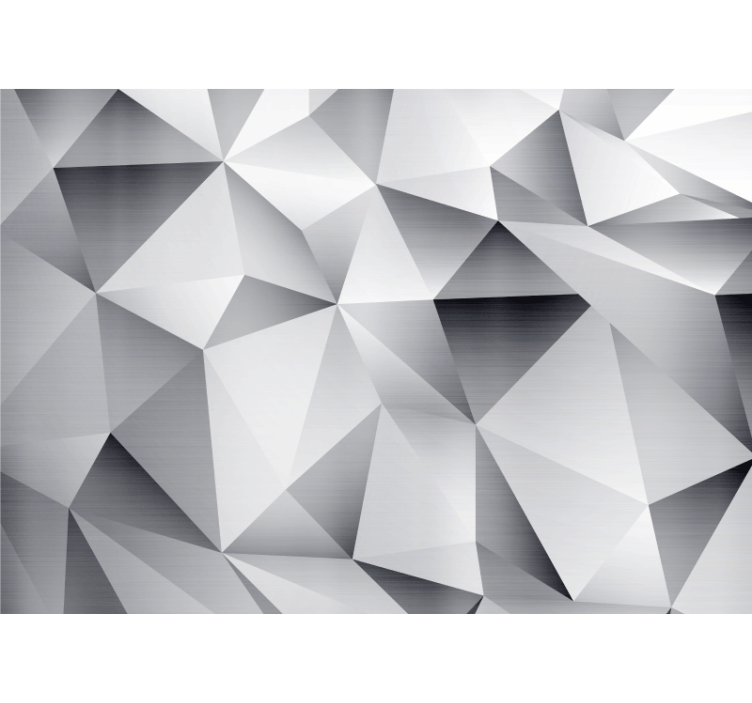 Wall mural 3d geometric patterned facets - TenStickers