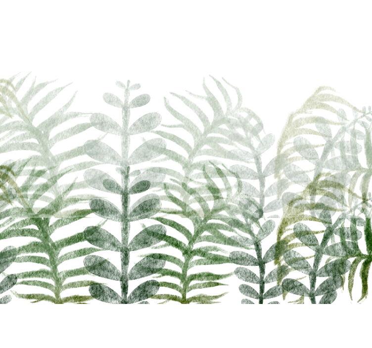 Wall mural nature foliage design - TenStickers