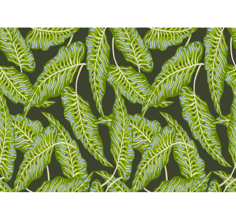 Wall mural nature tropical leaf design - TenStickers