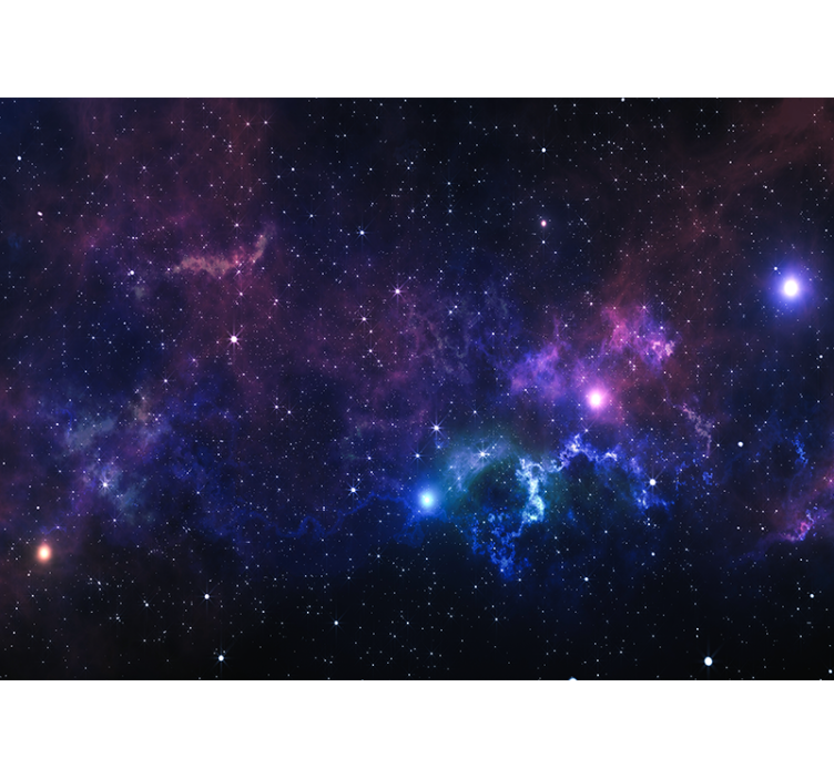 Space wall mural celestial nebula landscape - TenStickers