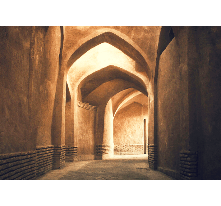 Landscape wall mural ancient archways passage - TenStickers