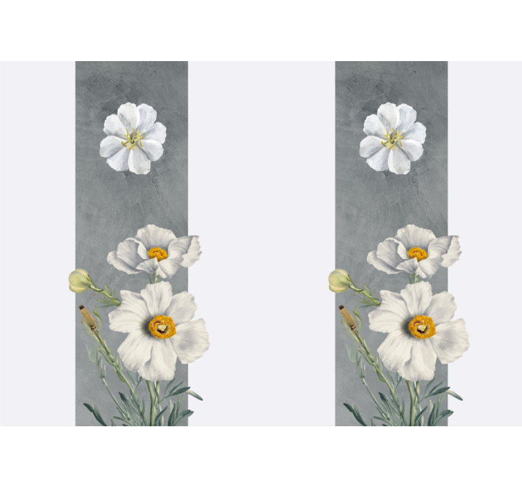 Elegant daisy design flower wall mural - TenStickers