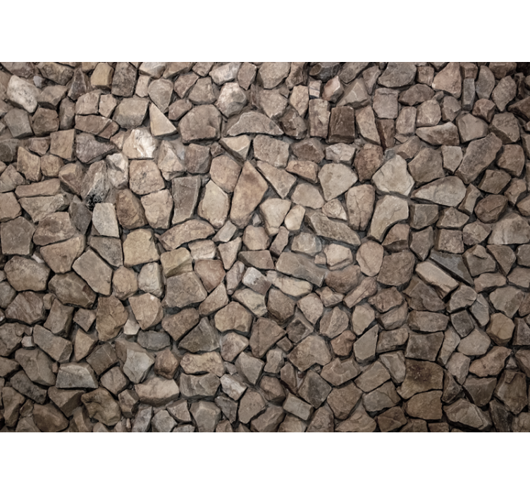 Mural stone wall with natural rock texture - TenStickers