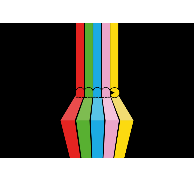 Graffiti wall mural colorful pencil strokes - TenStickers