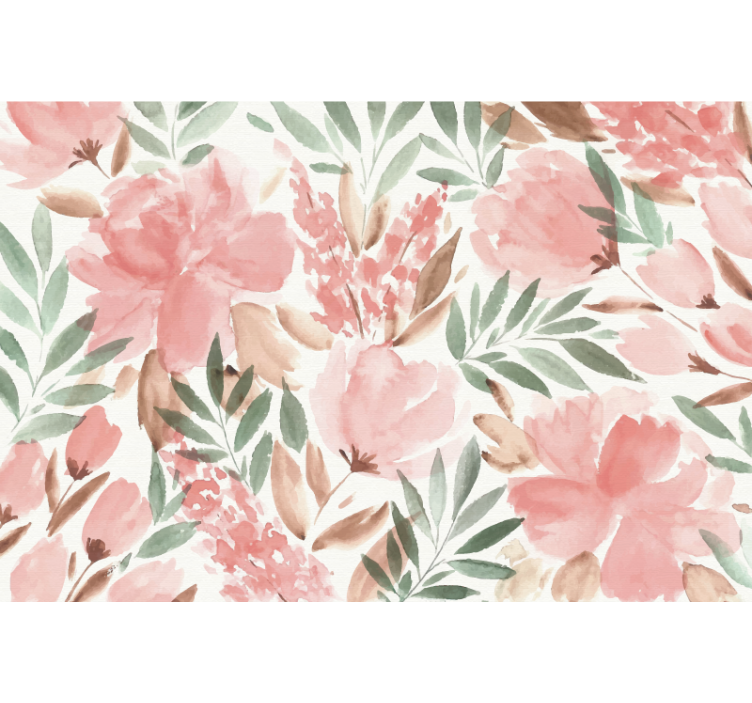 papier peint panoramique florale panoramic wall mural - TenStickers