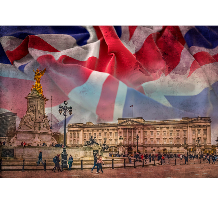 Buckingham Abstract wall mural london - TenStickers