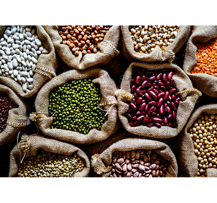 Legume Pantry Display wall mural kitchen - TenStickers