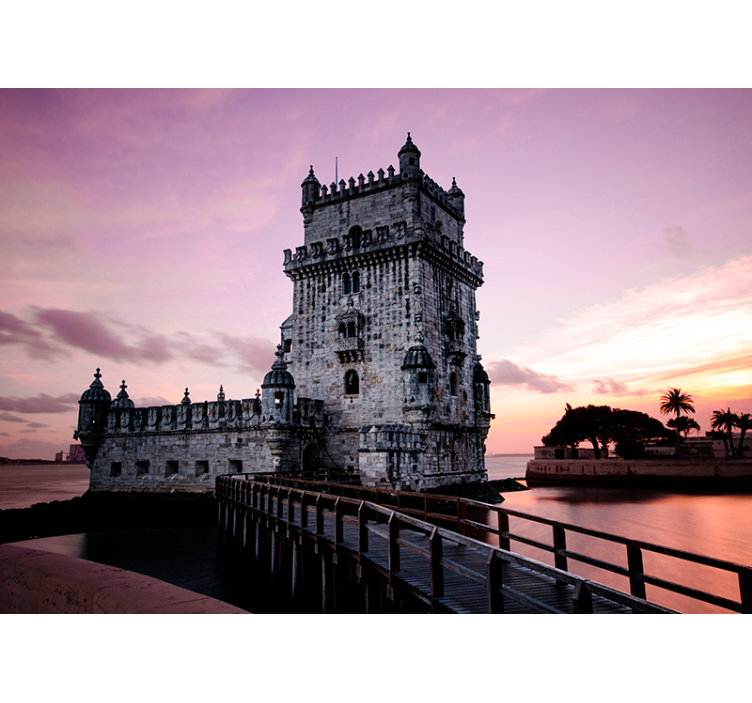 Lisboa Tower city wall mural - TenStickers