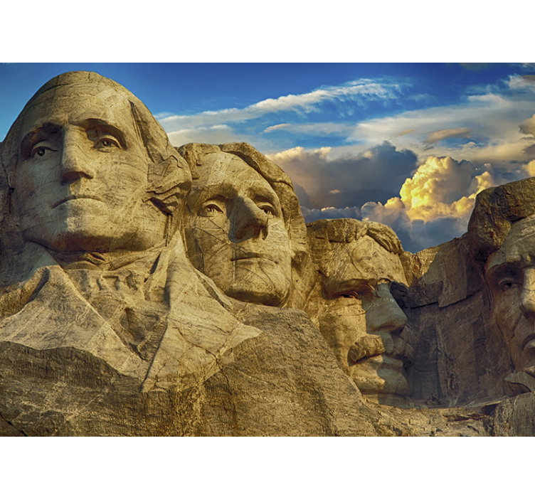 Classic Art Wall Mural Mount Rushmore - TenStickers