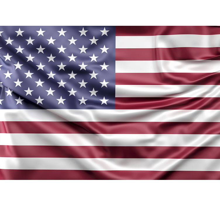USA Flag country wall mural - TenStickers