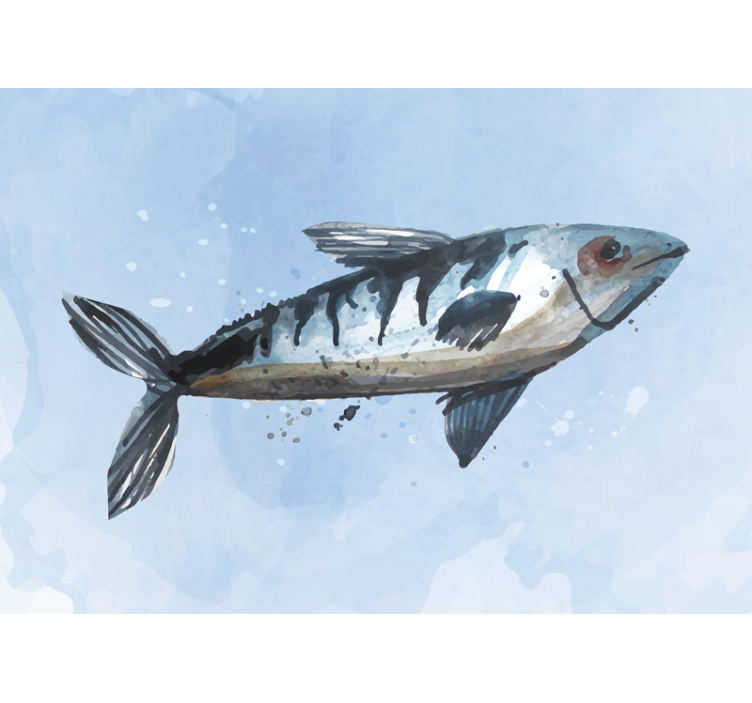 Wall mural master bedroom majestic fish design - TenStickers