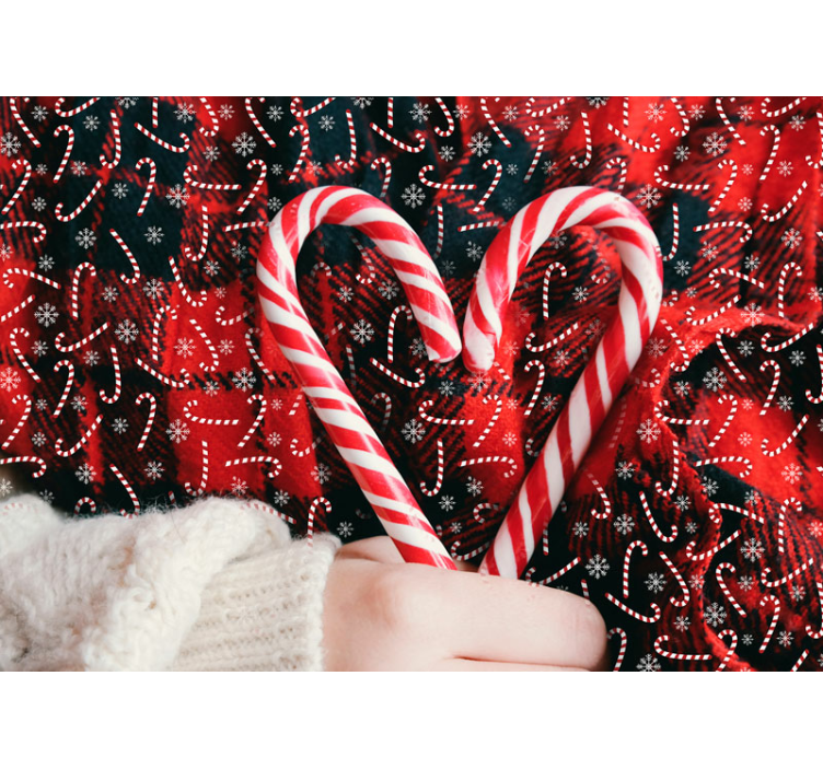 Candy Christmas Lounge Photo Wallpaper - TenStickers