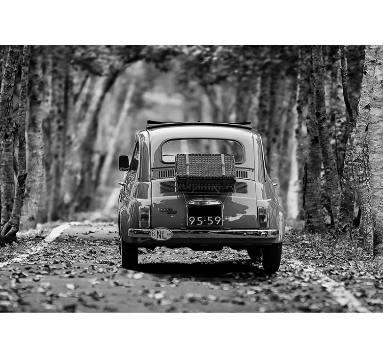 Classic Car Journey wall mural vehicle - TenStickers