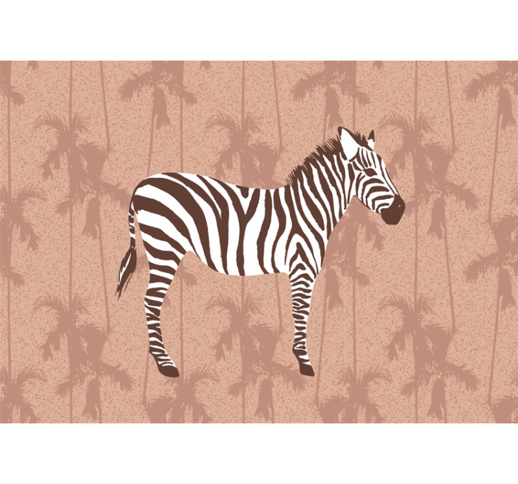 Zebra in Nature animals wall mural - TenStickers