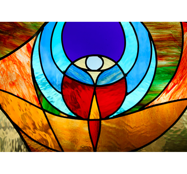 Stained Glass Design art wall mural - TenStickers