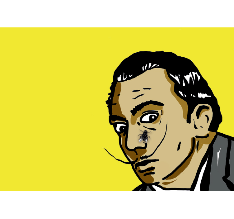 Surreal Portrait Encounter art wall mural - TenStickers