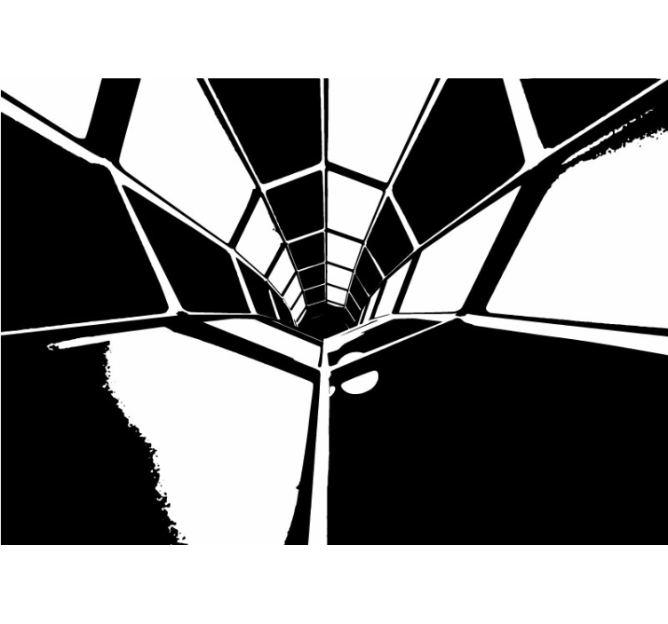 Geometric Perspective View abstract wall mural - TenStickers