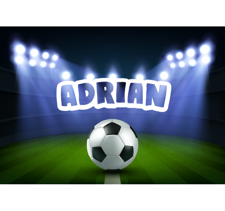 Soccer Field Celebration people wall mural - TenStickers