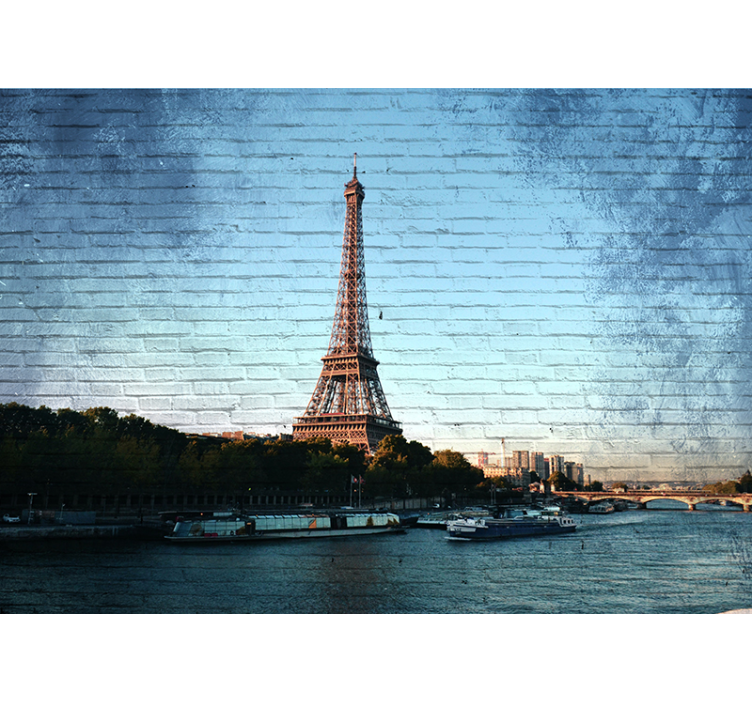 Eiffel Tower Perspective paris wall mural - TenStickers