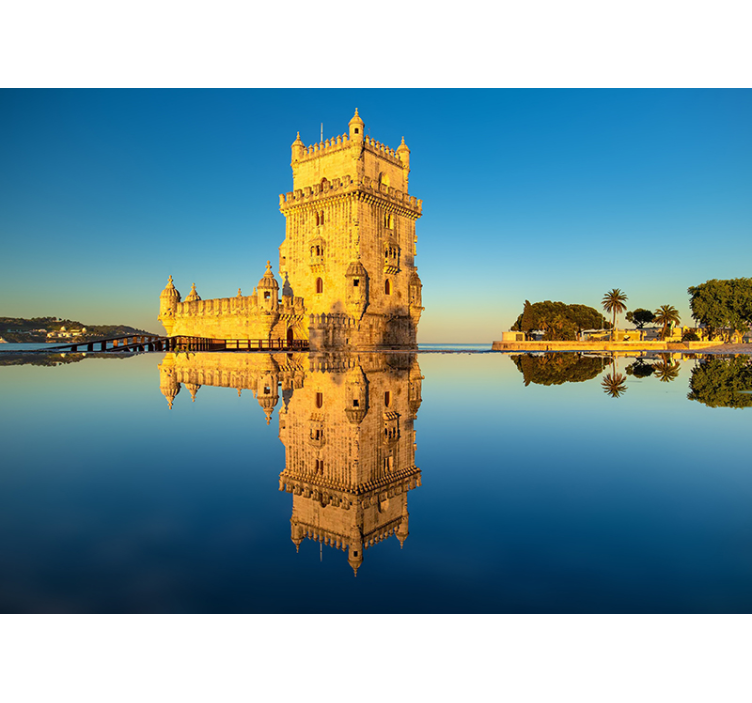Belem Tower Reflection city wall mural - TenStickers