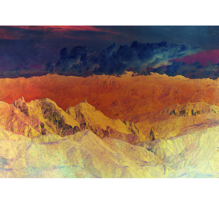 Wall mural mountain scenic mountain range - TenStickers