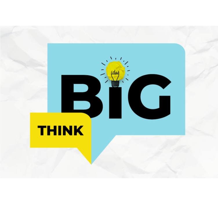 Big Ideas Think office wall mural - TenStickers
