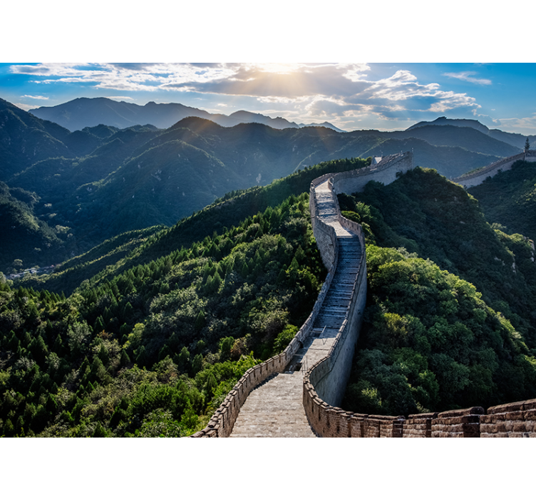 Landscape wall mural majestic great wall - TenStickers