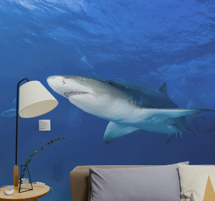Animals wall mural majestic shark exploration - TenStickers