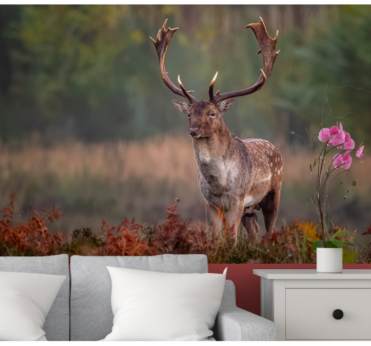 Animals wall mural majestic stag presence - TenStickers